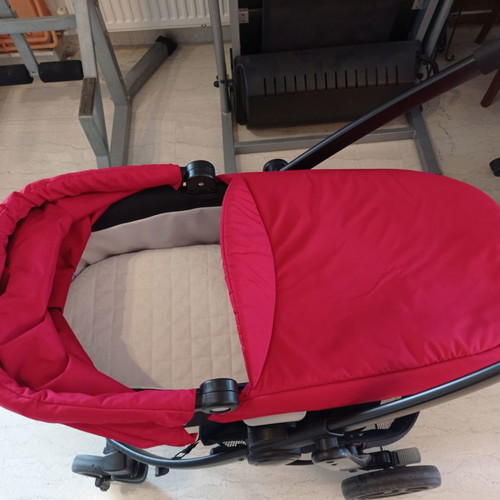 Graco Evo Trio stroller used, red, multifunctional