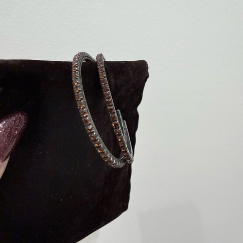 Zara brown hoop earrings like new