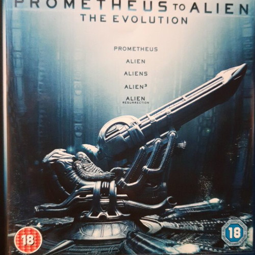 Prometheus to Alien The Evolution Blu-ray set limited edition, like new