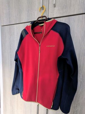 La Sportiva fleece ζακέτα καινούργια, μπλε/κόκκινο, Gemini