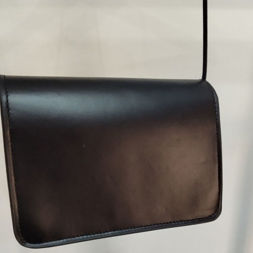 Zara black leather crossbody bag like new, minimal box style