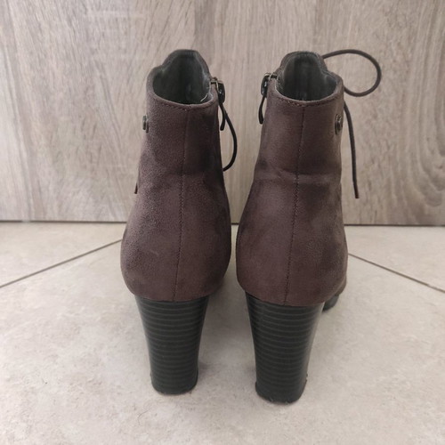 Weide suede ankle boots used, brown, size 37