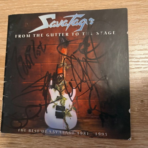 Savatage From The Gutter To The Stage CD used with autographs