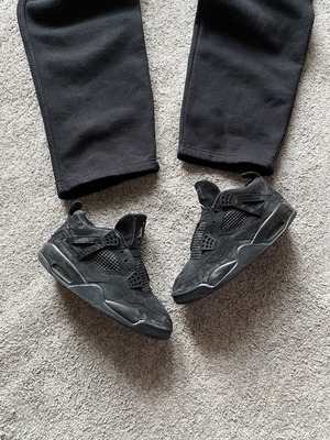 Jordan 4 Black Cat αθλητικά παπούτσια σε μαύρο, μέγεθος 41