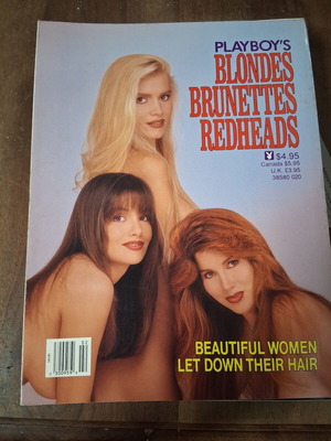 Playboy's Blondes Brunettes Redheads magazine, excellent condition, 90s