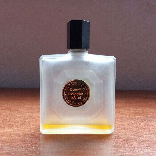 Vintage Denim fragrance bottle from 1980s used, eau de cologne