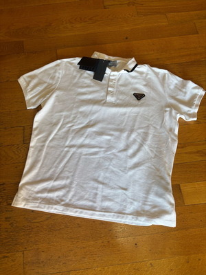 Prada polo shirt new, size M, white