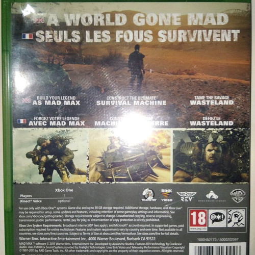Mad Max Xbox One used