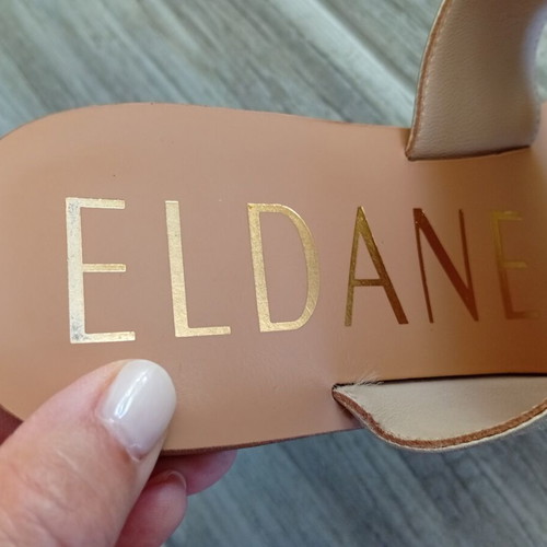 Eldane leather gold sandals like new, size 39