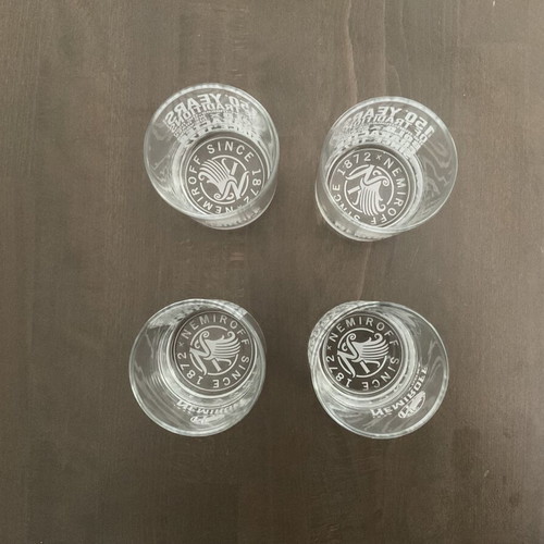 Nemiroff vodka glasses new, set of 4