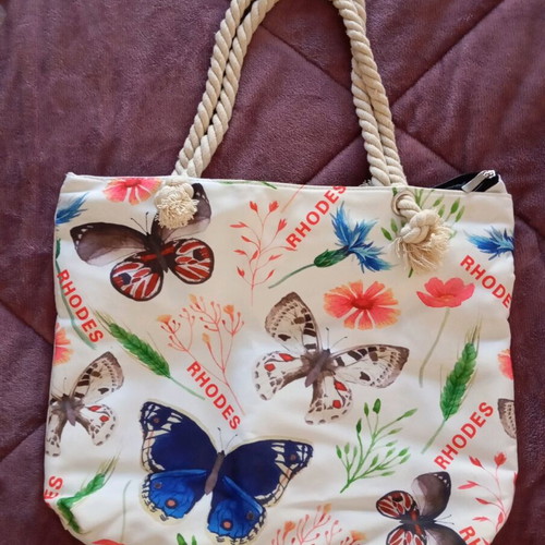 Beach bag like new, waterproof, colorful backpack style