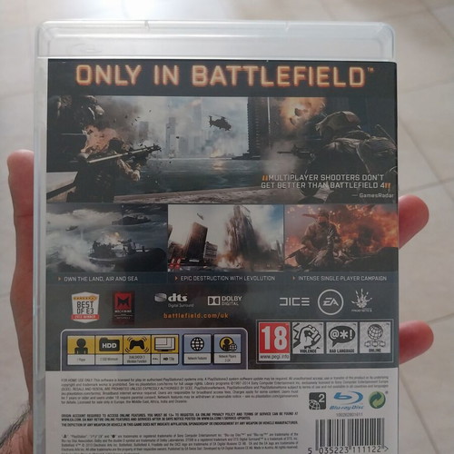 Battlefield 4 PS3 game, excellent condition