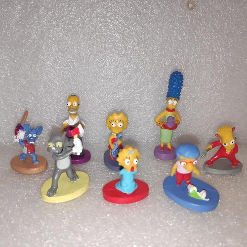 The Simpsons collectible figures set of 8, like new