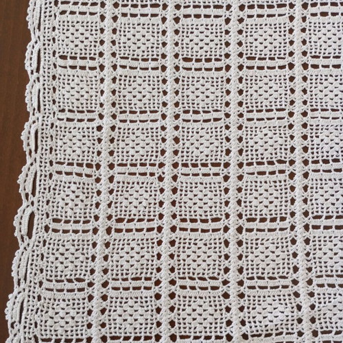 Handmade white crocheted doily like new