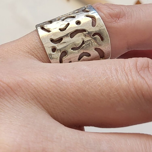 Silver 925 ring vintage adjustable, like new