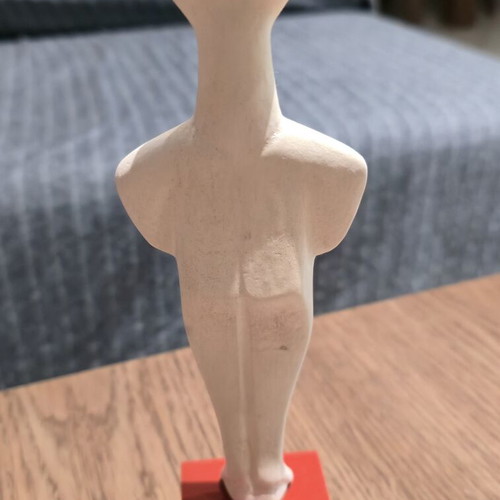 Cycladic type marble figurine, exact replica