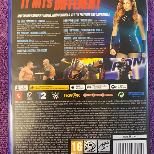 WWE 2K22 PS5 game, fighting