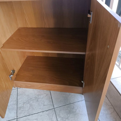 TV cabinet with cupboard and shelf
