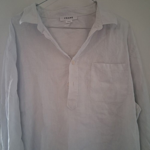 Frame linen shirt, white summer style