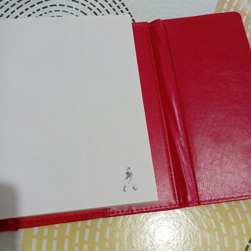Johnnie Walker collectible red leather notebook