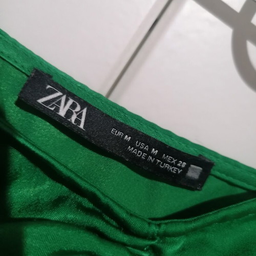 Zara satin lingerie dress green size M