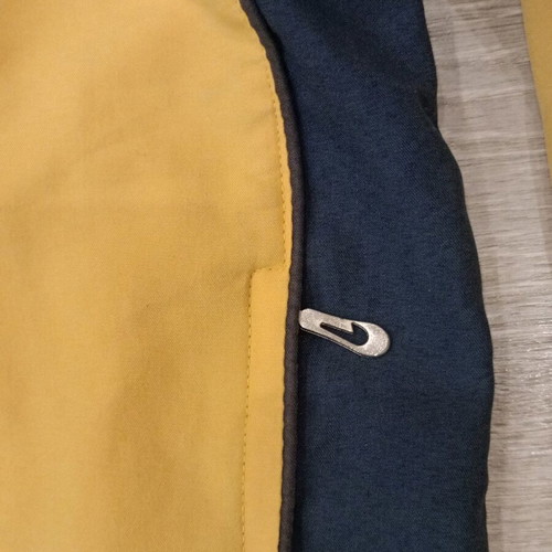 Nike jacket used, 90s vintage, mustard, black and brown