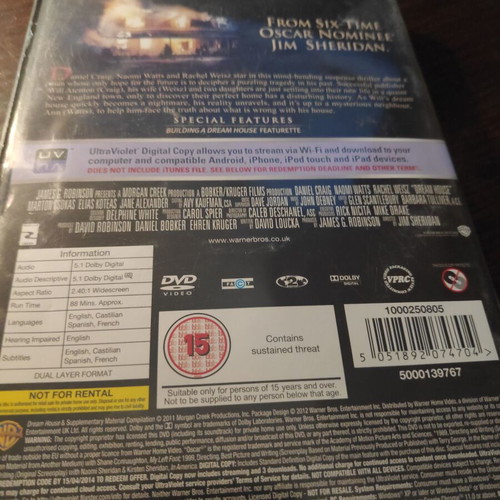 Dream House DVD used, thriller with English subtitles