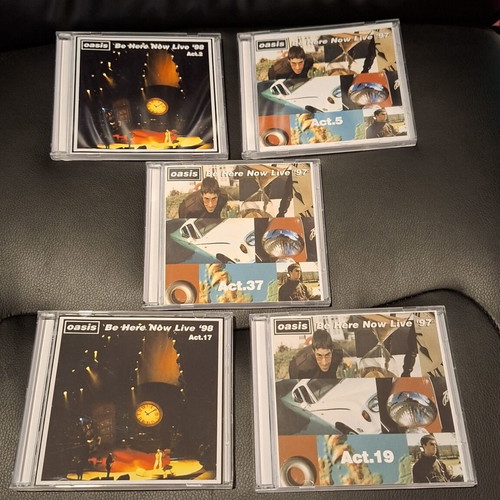 Oasis 5 x double CDs rare live fan recordings 1997-1998 like new