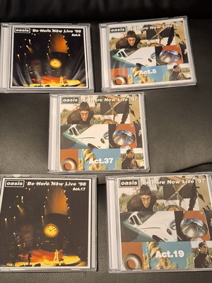 Oasis 5 x double CDs rare live fan recordings 1997-1998 like new