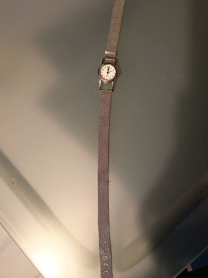 Quartz watch new, women's silver double bracelet style