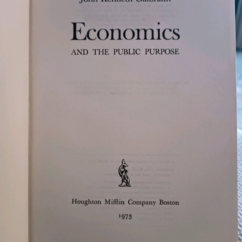 Economics and the Public Purpose used hardcover book in English