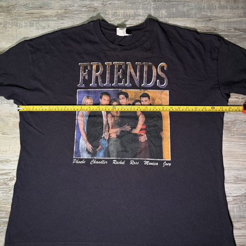 H&M Friends Cast Graphic T-Shirt Black Cotton Men's Size L used