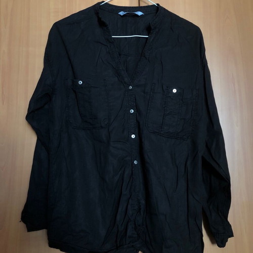 Zara women's shirt black like new, size L