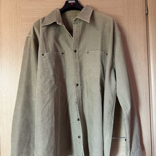 Dur men's corduroy shirt beige/olive like new, light jacket style