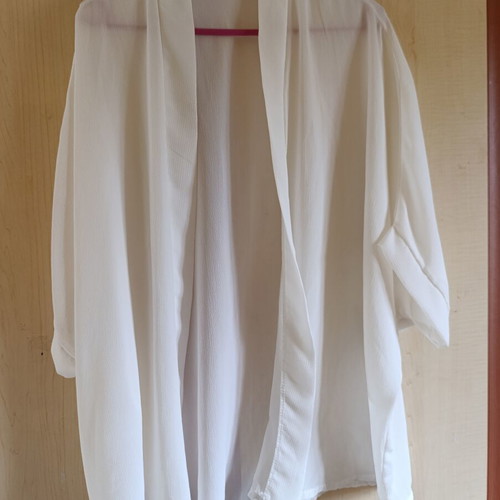 Short kimono like new, white, one size