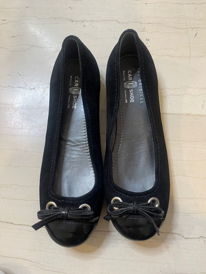Car Shoe μπαλαρίνες μαύρες μεταχειρισμένες, νούμερο 37