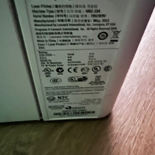 Lexmark T652dn Laser Printer used, duplex network