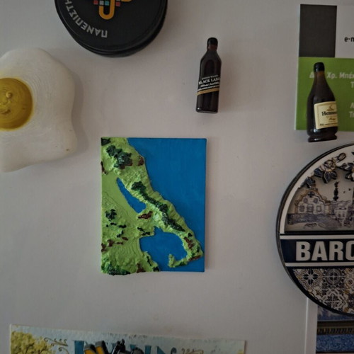 3D Magnet Map custom size, like new