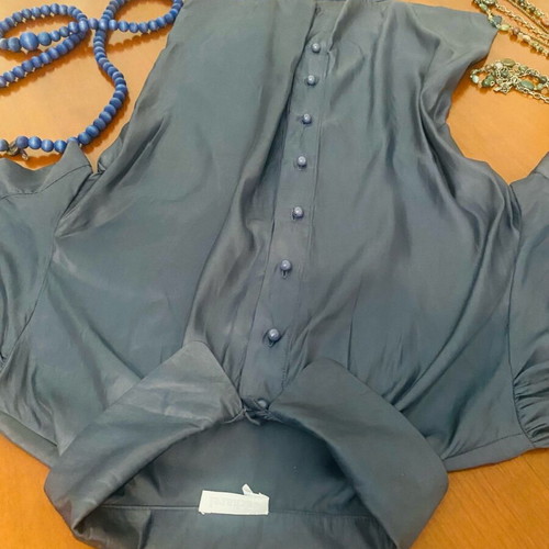 Casharel romantic shirt gray blue size M like new
