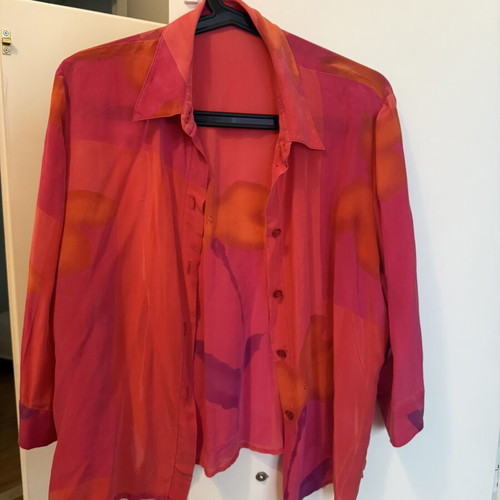 Summer shirt 3/4 sleeve used, pink, size S