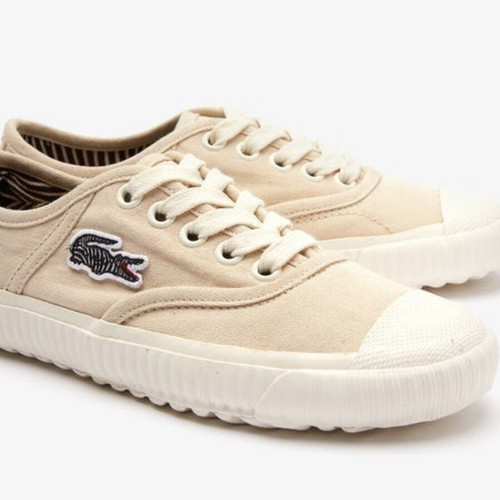 Lacoste sneakers new, exclusive collaboration with National Geographic, beige