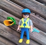 Playmobil window cleaner figure used