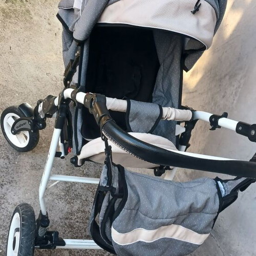 Baby stroller with two baskets, like new, winter and summer