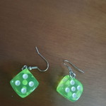 Dice earrings set like new