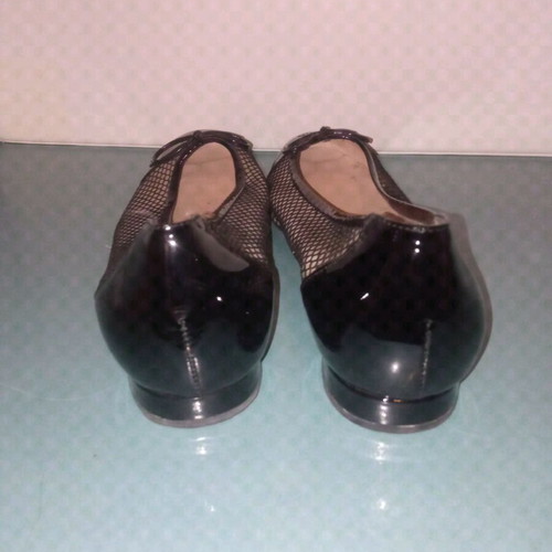 Kalogirou Classics Ballerinas like new, size 40.5-41, mesh and patent leather