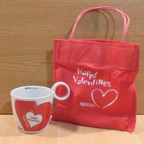 Nescafe Happy Valentines promotional porcelain cup like new with case