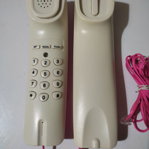 Telco landline phone pink, like new
