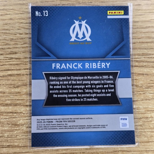 Franck Ribéry Olympique de Marseille 2025-26 Prizm FIFA card