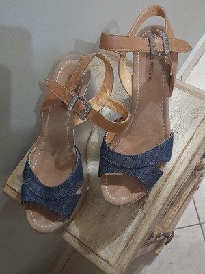 Miss Sixty Denim Πλατφόρμες σαν καινούργιο, μέγεθος 37,5, γνήσιο δέρμα