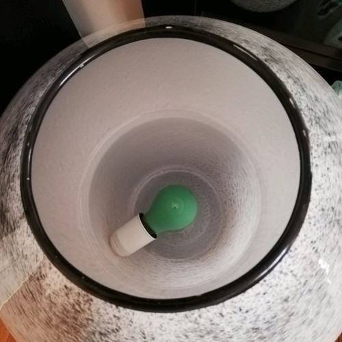 Glass table lamp used